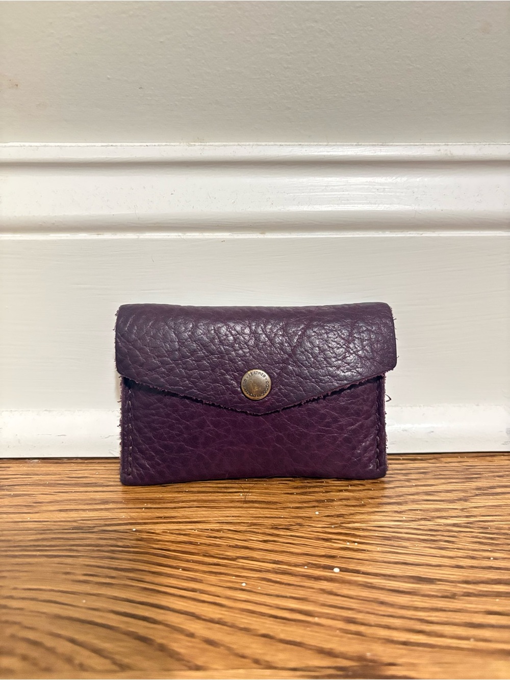 Portland Leather Goods Plum Mini Envelope
